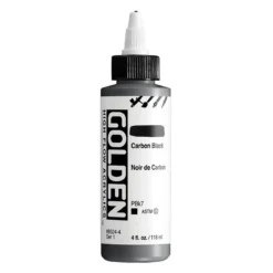 Golden Artist High Flow Acrylics 118 ml – Carbon black #8524 series 1