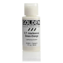 Golden Fluid Acrylics 30 ml - 2485 C.T. Interference Green-Orange