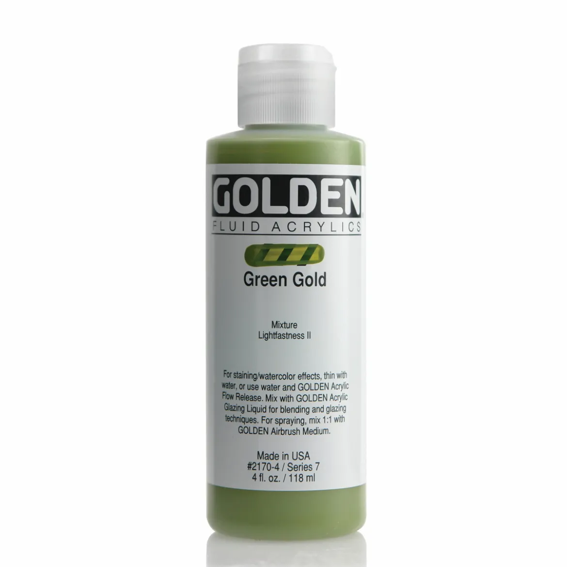 Golden Fluid Acrylics 118 ml - 2170 Green Gold