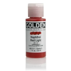 Golden Fluid Acrylics 30 ml - 2210 Naphthol Red Light