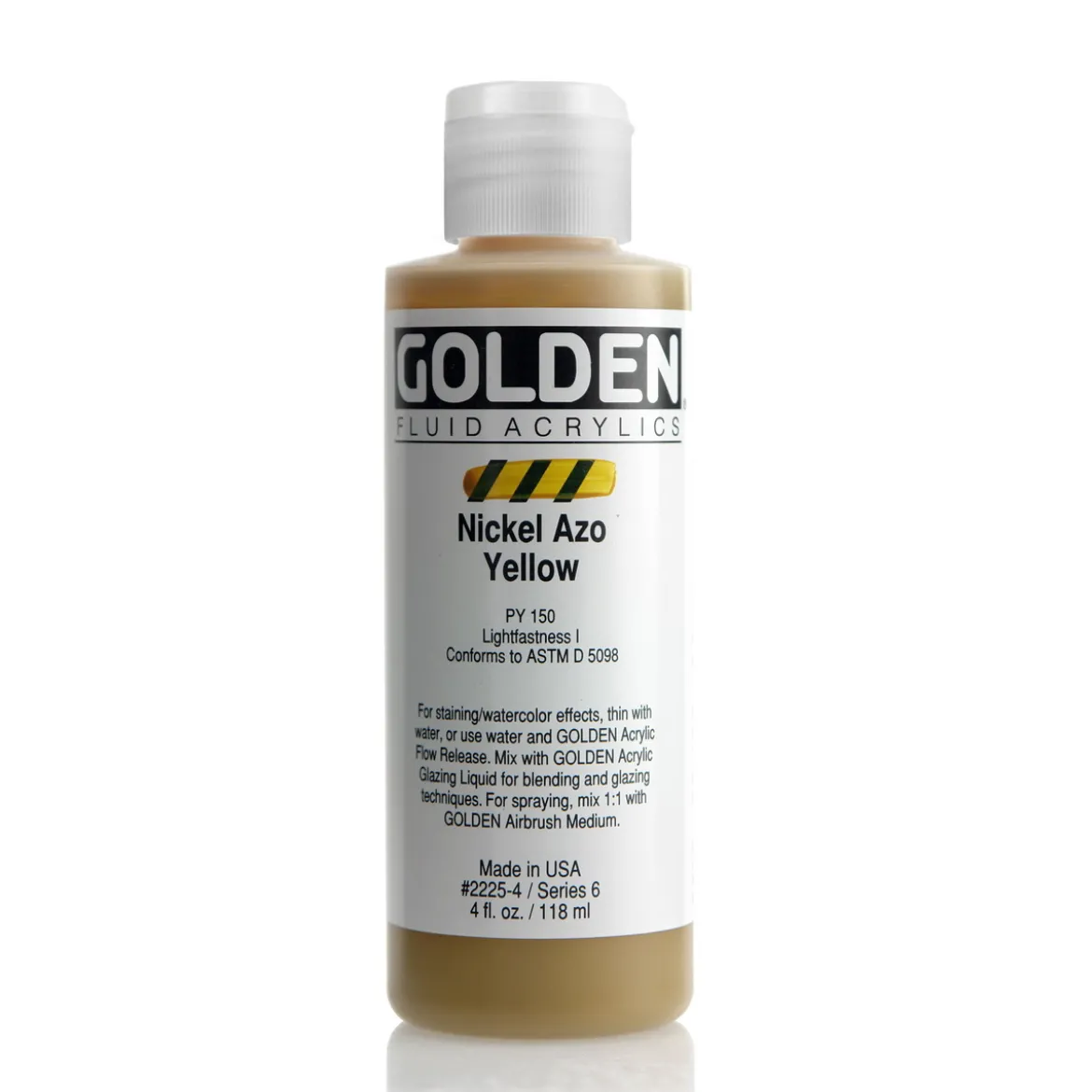 Golden Fluid Acrylics 118 ml - 2225 Nickel Azo Yellow