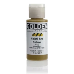 Golden Fluid Acrylics 30 ml - 2225 Nickel Azo Yellow