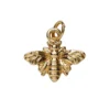 Gullfarget anheng / charm bie 15,5×13,4 mm