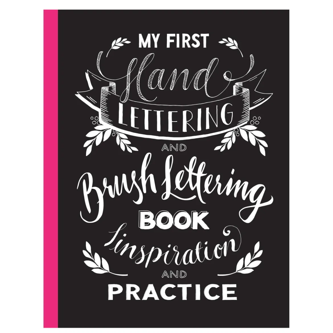 Hand & Brush Lettering øvingsbok – lær å tegne og male fine bokstaver!