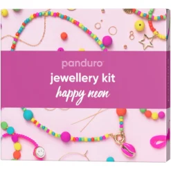 Happy neon charms jewellery kit – lag dine egne flotte smykker