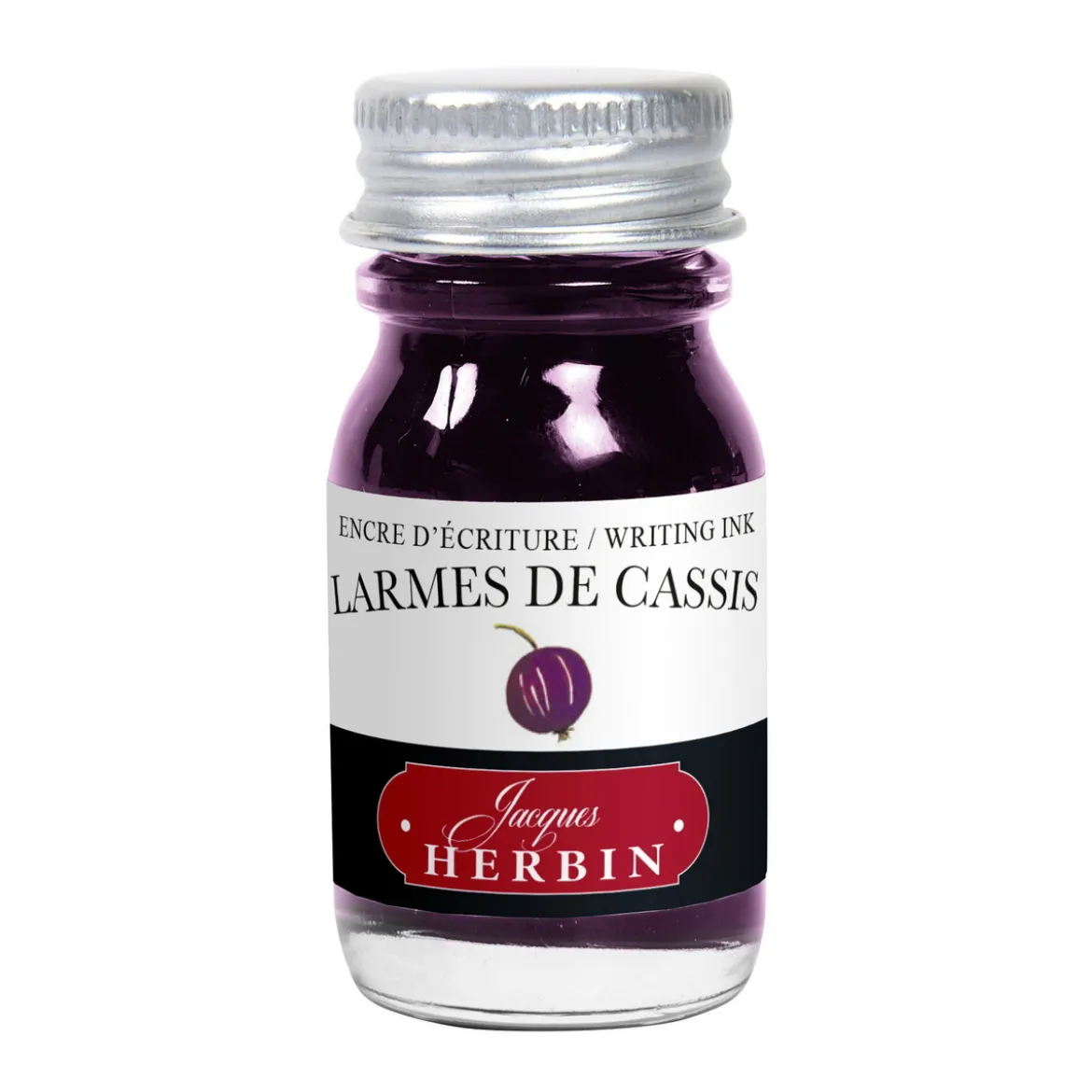 Herbin Fountain Ink 10 ml, blekk til reservoarpenner – solbær / larmes de cassis