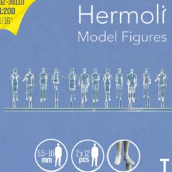Hermoli stående figurer 1:200