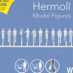 Hermoli stående figurer 1:200