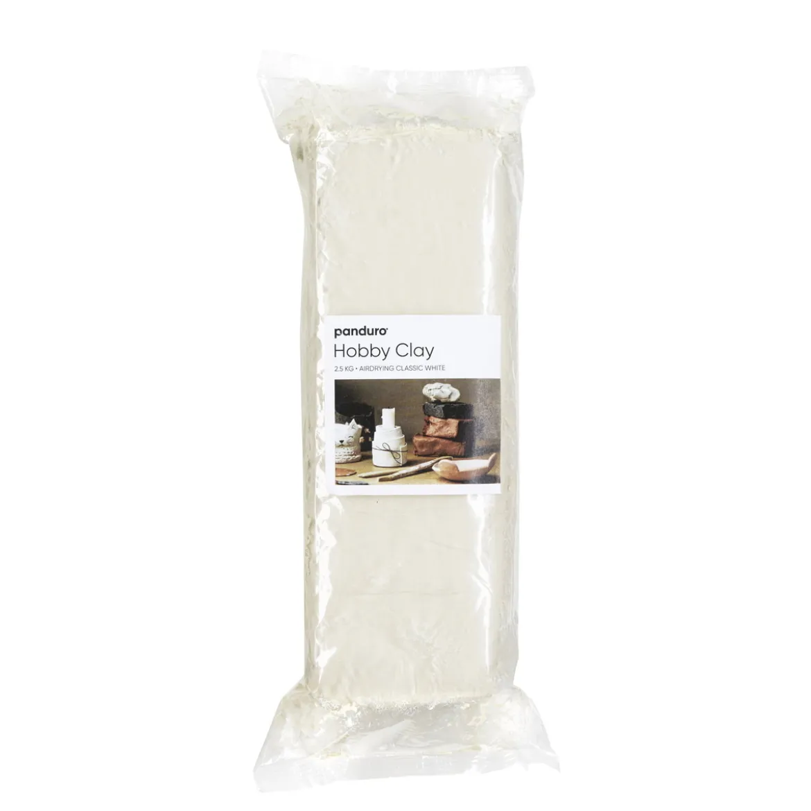 Hobby Clay Classic 2,5 kg lufttørkende hobbyleire, hvit