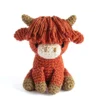Hooked DIY-kit Cow Aidan, hekle en søt amigurumi-ku, lengde 18 cm