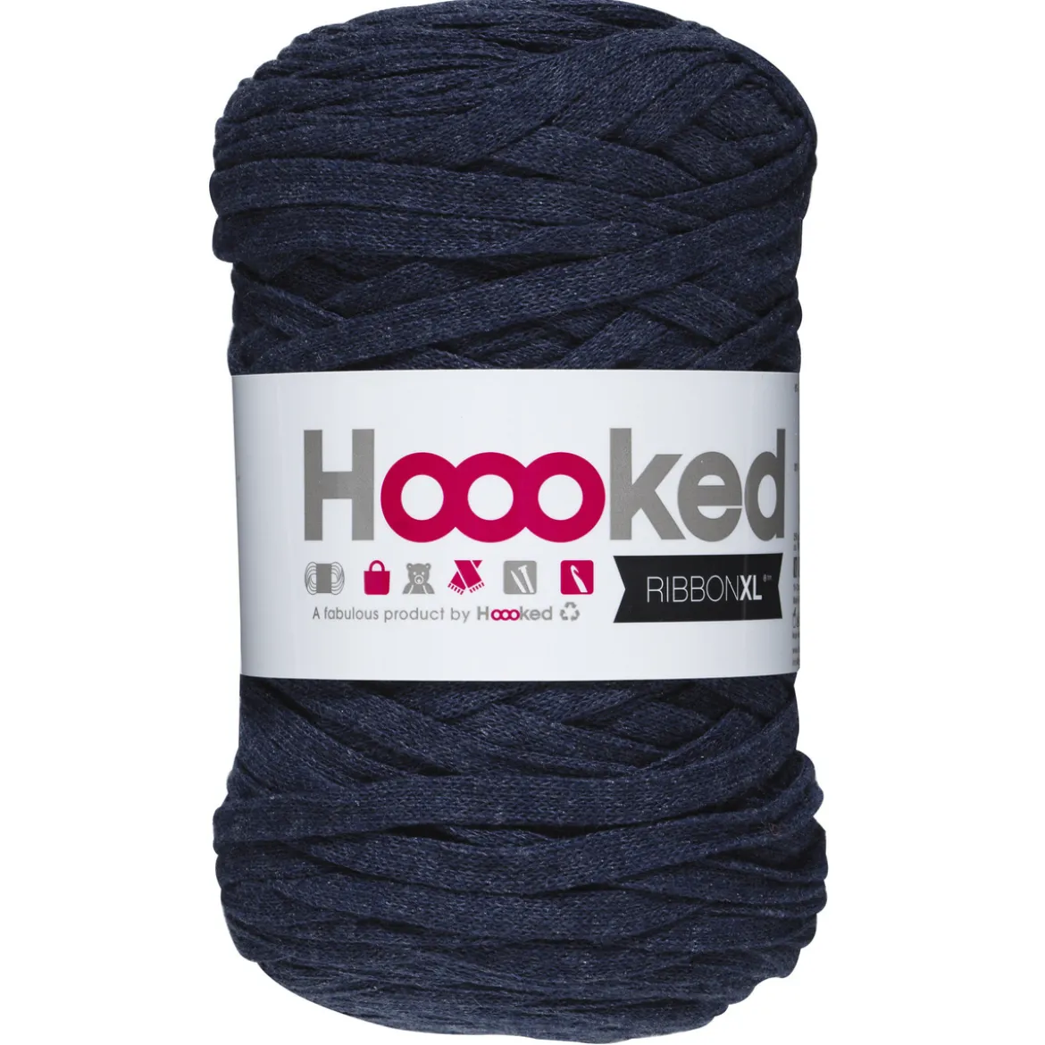 Hooked Ribbon XL garn 250 g mørk jeansblå – RXLSP8 Riverside jeans