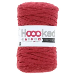 Hooked Ribbon XL garn 250 g rød – RXL34 Lipstick red