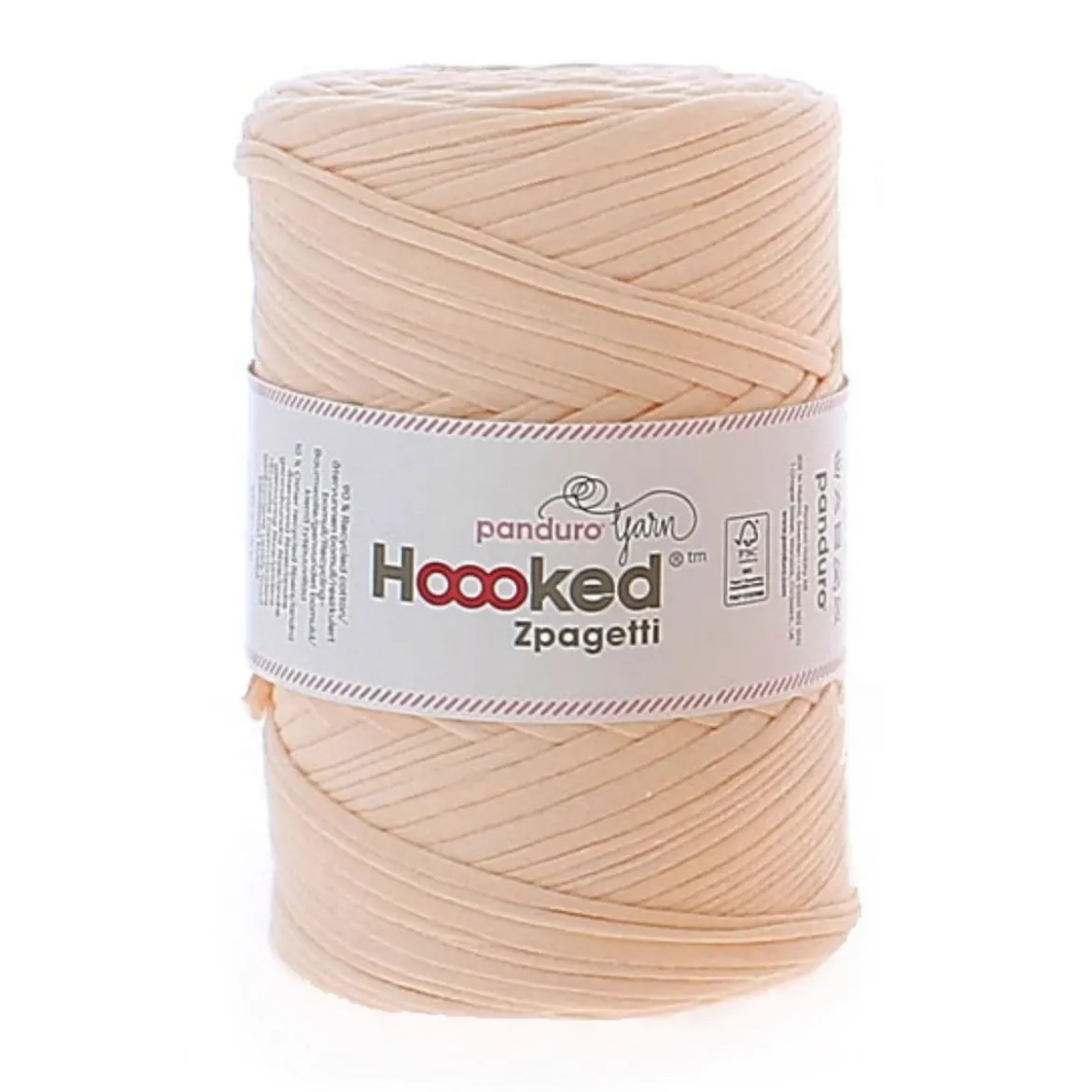 Hooked Zpagetti Medium trikotgarn 450 g aprikos – Peach shades ZP004–23, pris per stykk