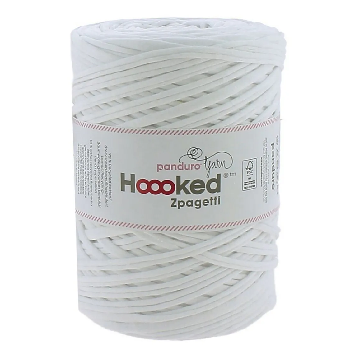 Hooked Zpagetti Medium trikotgarn 450 g offwhite – Off White shades ZP004–28, pris per stykk