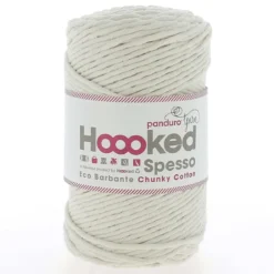 Hoooked Spesso Eco Barbante Chunky Cotton by Panduro Yarn – 500 g creme, Almond S100