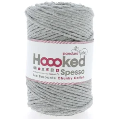 Hoooked Spesso Eco Barbante Chunky Cotton by Panduro Yarn – 500 g grå, Gris S270