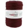 Hoooked Zpagetti Medium trikotgarn 450 g brun – Bordeaux shades, pris per stykk