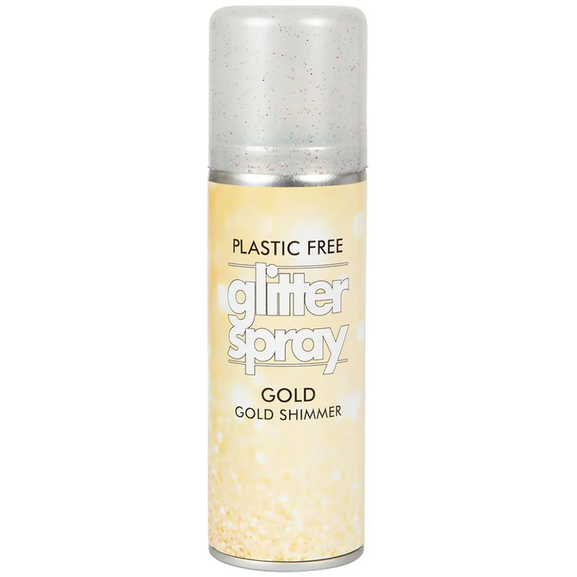 Hårspray glitter gull 100 ml – pynt håret til fest, karneval og utkledning!