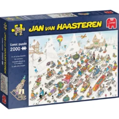 Jan van Haasteren puslespill – It’s all going downhill! XL-versjon, 2000 biter, 98×68 cm