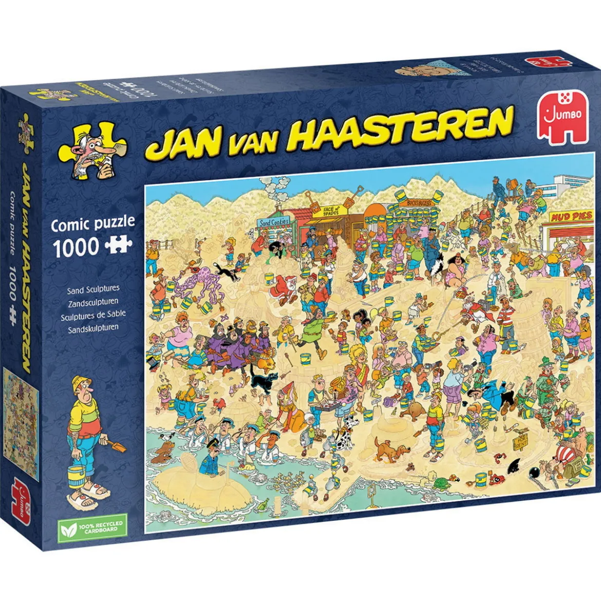 Jan van Haasteren puslespill Sand Sculptures, 1000 biter, 68×49 cm