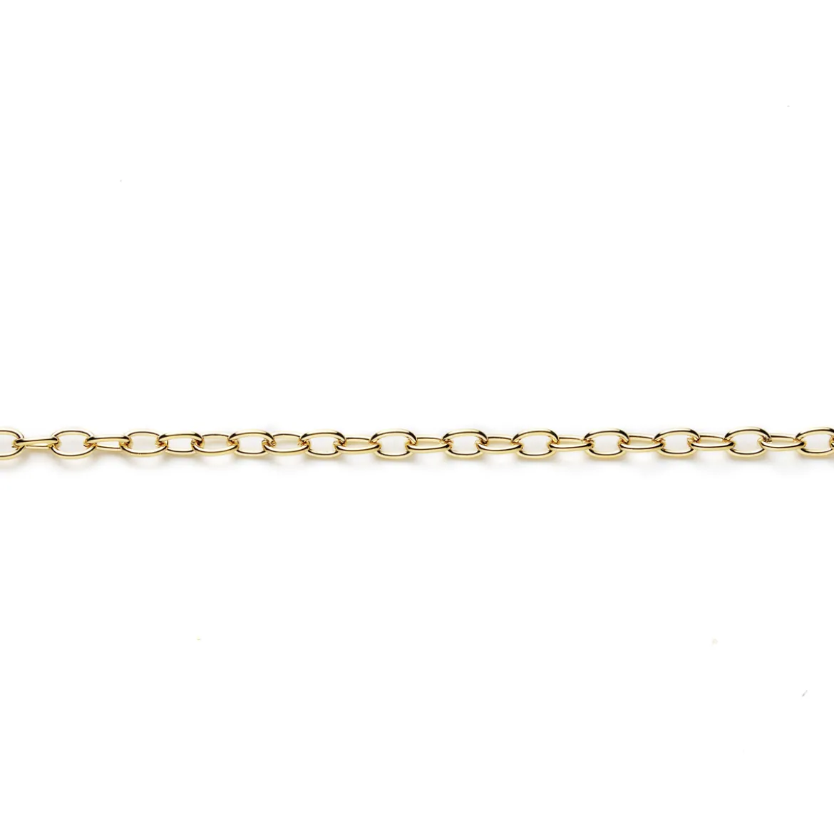 Kjede Gullfarget 5 mm 1 m