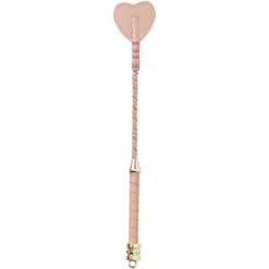Kjepphest ridepisk, en snill pisk med hjerteutsmykning, lengde 32 cm