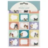 Klistremerkeblokk 16 ark Pets – en mengde hunder og katter! 2×8 designer