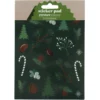 Klistremerkeblokk granskog 20 ark – 12x17 cm, 10 mønstre – 2 ark av hvert