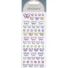 Klistremerker puffy stickers 163 glinsende gullhjerter – 162 små og 1 stort