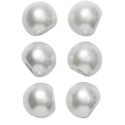 Knapper med perlemorskimmer, 6 stk. Ø8 mm