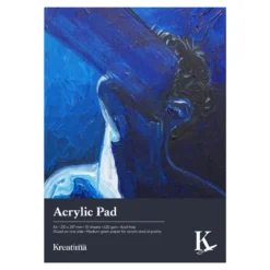 Kreatima Acrylic akrylblokk A3 (297×420 mm), 10 ark, 420 g/m²