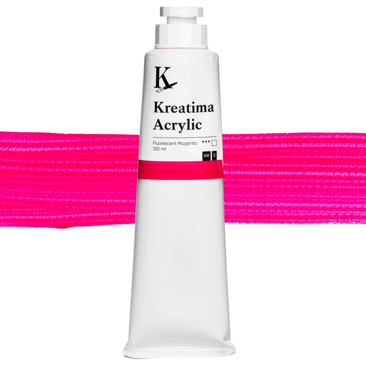 Kreatima Acrylic akrylmaling 120 ml – Fluorescent Magenta