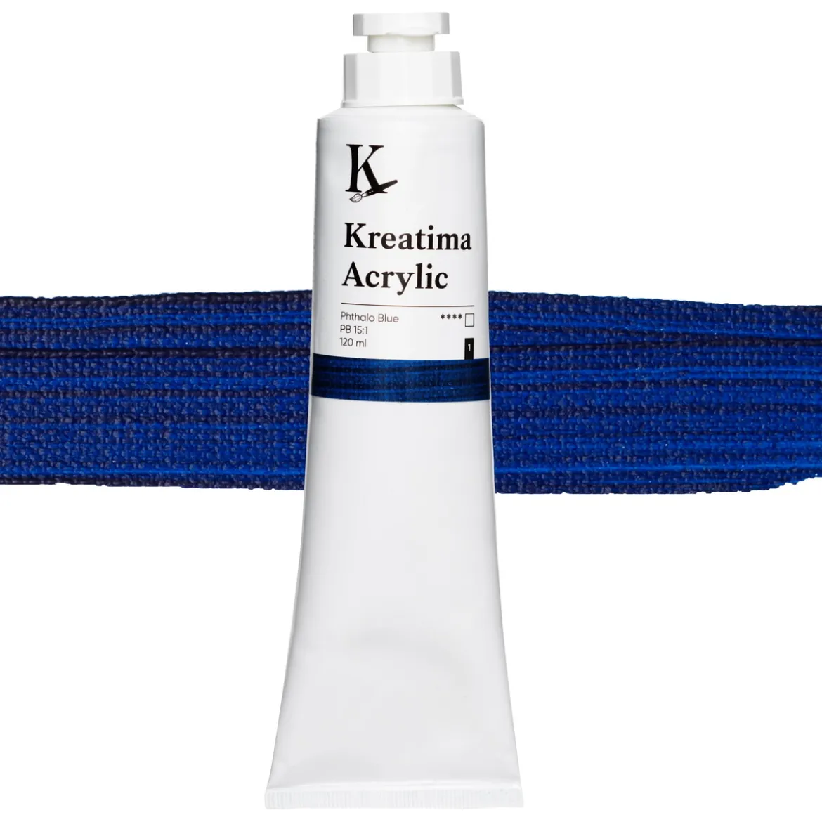 Kreatima Acrylic akrylmaling 120 ml – Phthalo Blue PB 15:1