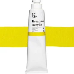 Kreatima Acrylic akrylmaling 120 ml – Cadmium Yellow Light Hue PY 3 PY 74 PW 6