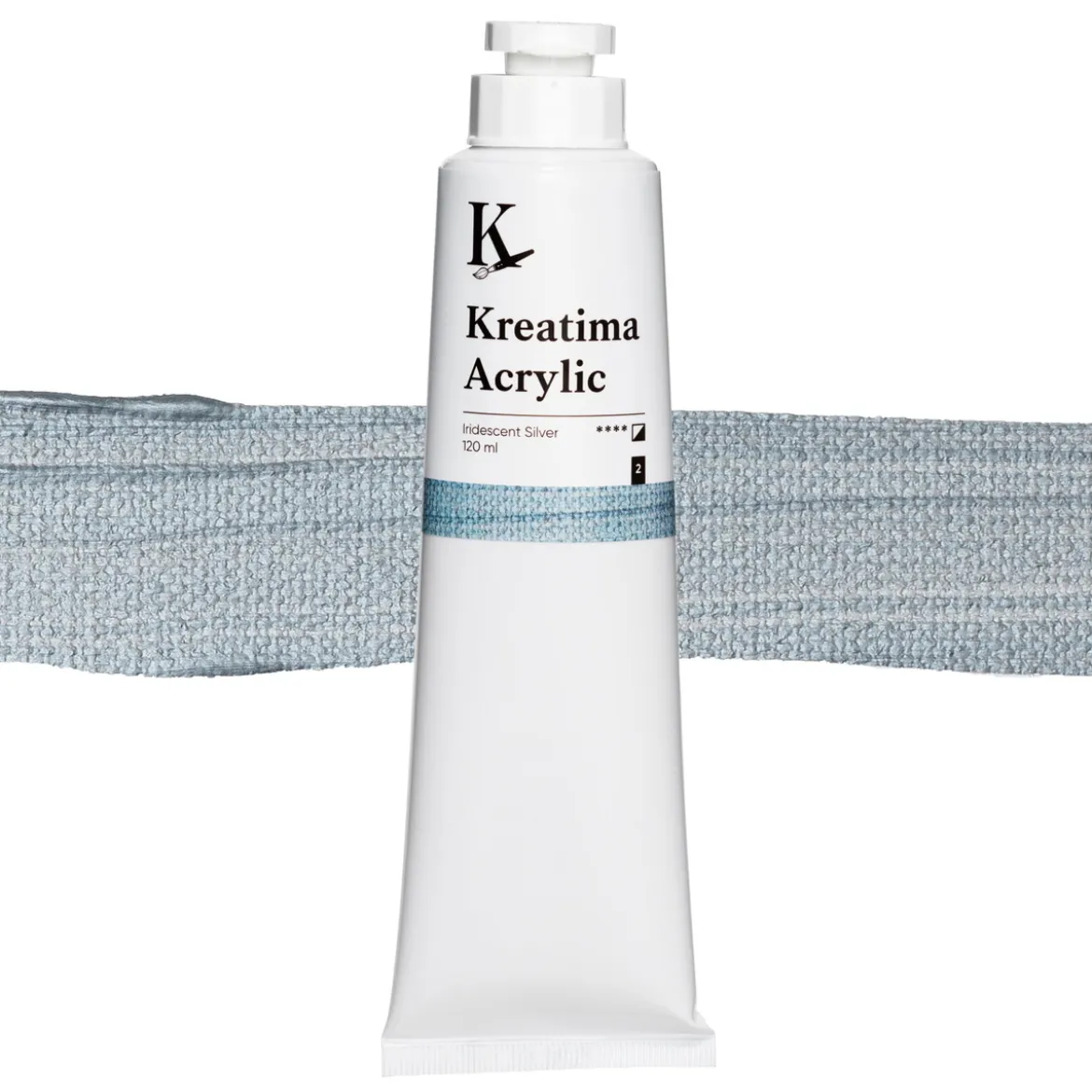 Kreatima Acrylic akrylmaling 120 ml – Iridescent Silver UV