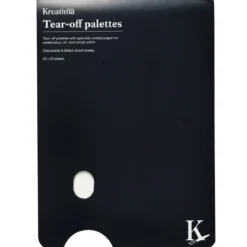 Kreatima avrivningspalett A3 (297×420 mm), 25 overflatebelagte ark for olje-, akvarell- og akrylmaling