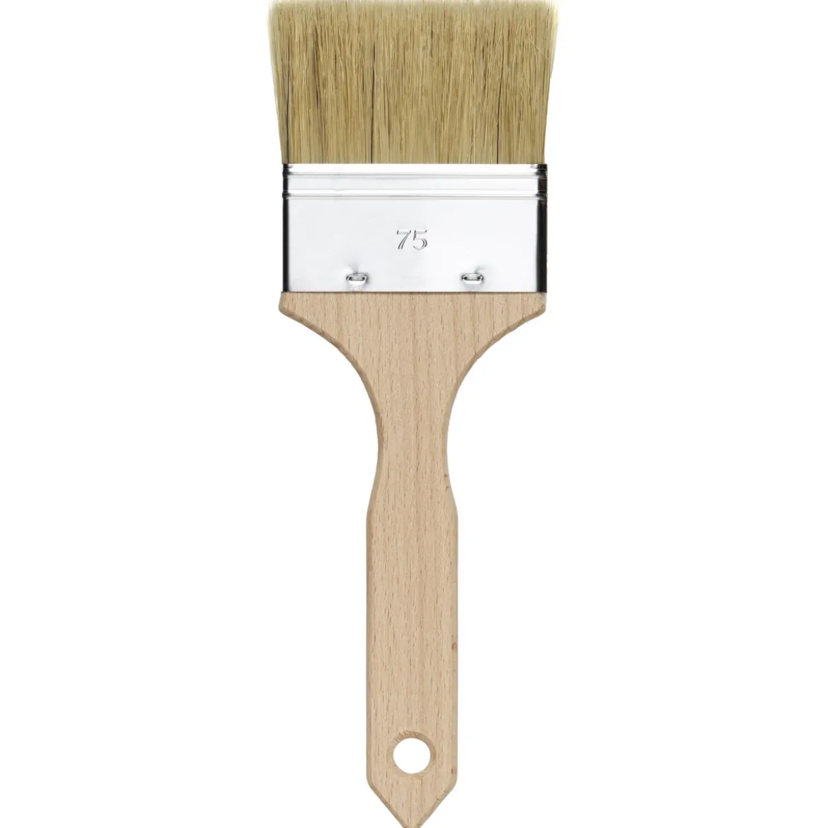Kreatima flat pensel – blanding av svinebust og syntetisk bust – 75 mm bred pensel, total lengde 230 mm