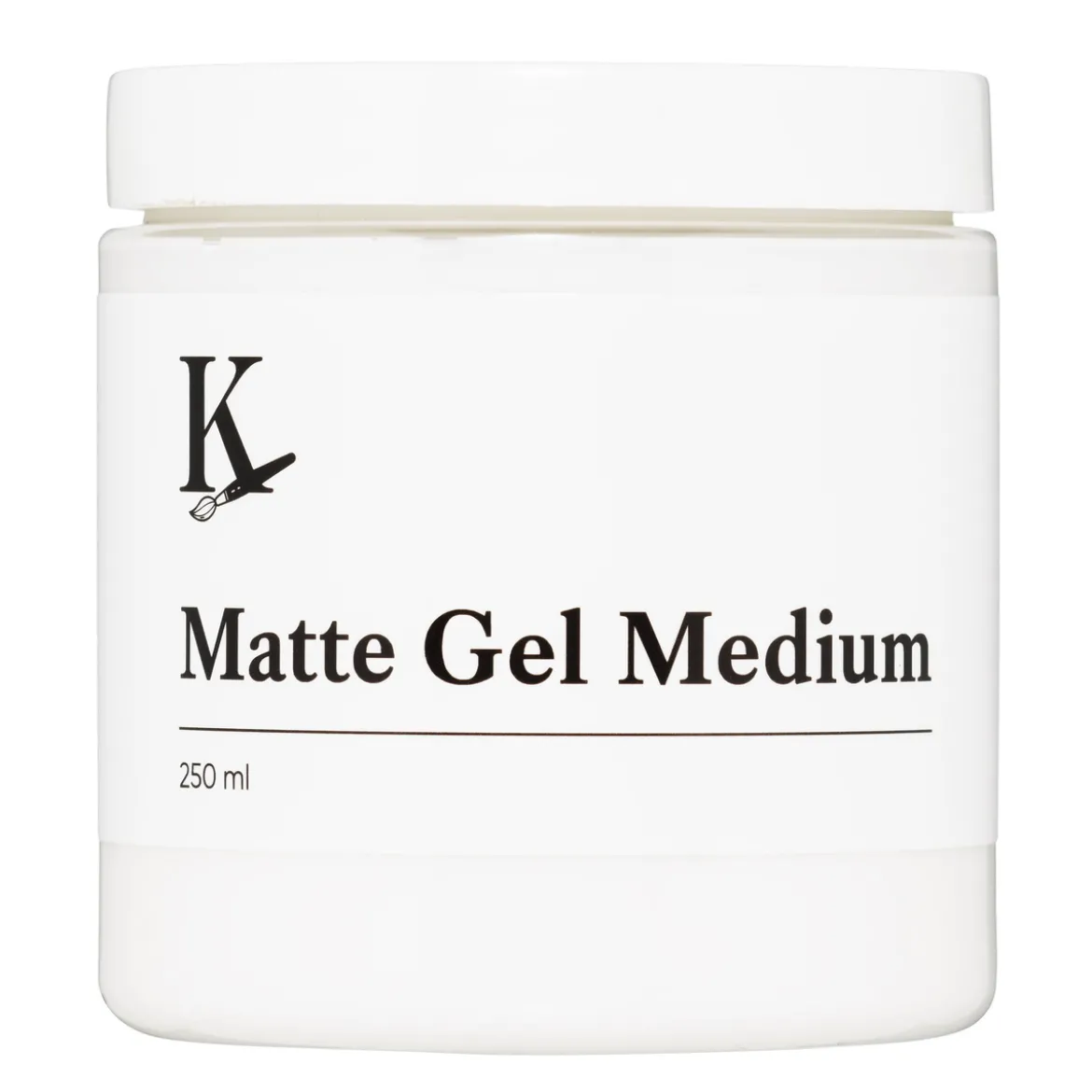 Kreatima Matte Gel Medium, matt gelbasert medium for akrylmaling, 250 ml