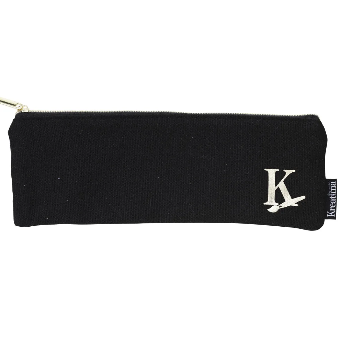 Kreatima pennal, svart – 22×7,5×0,5 cm (tomt)