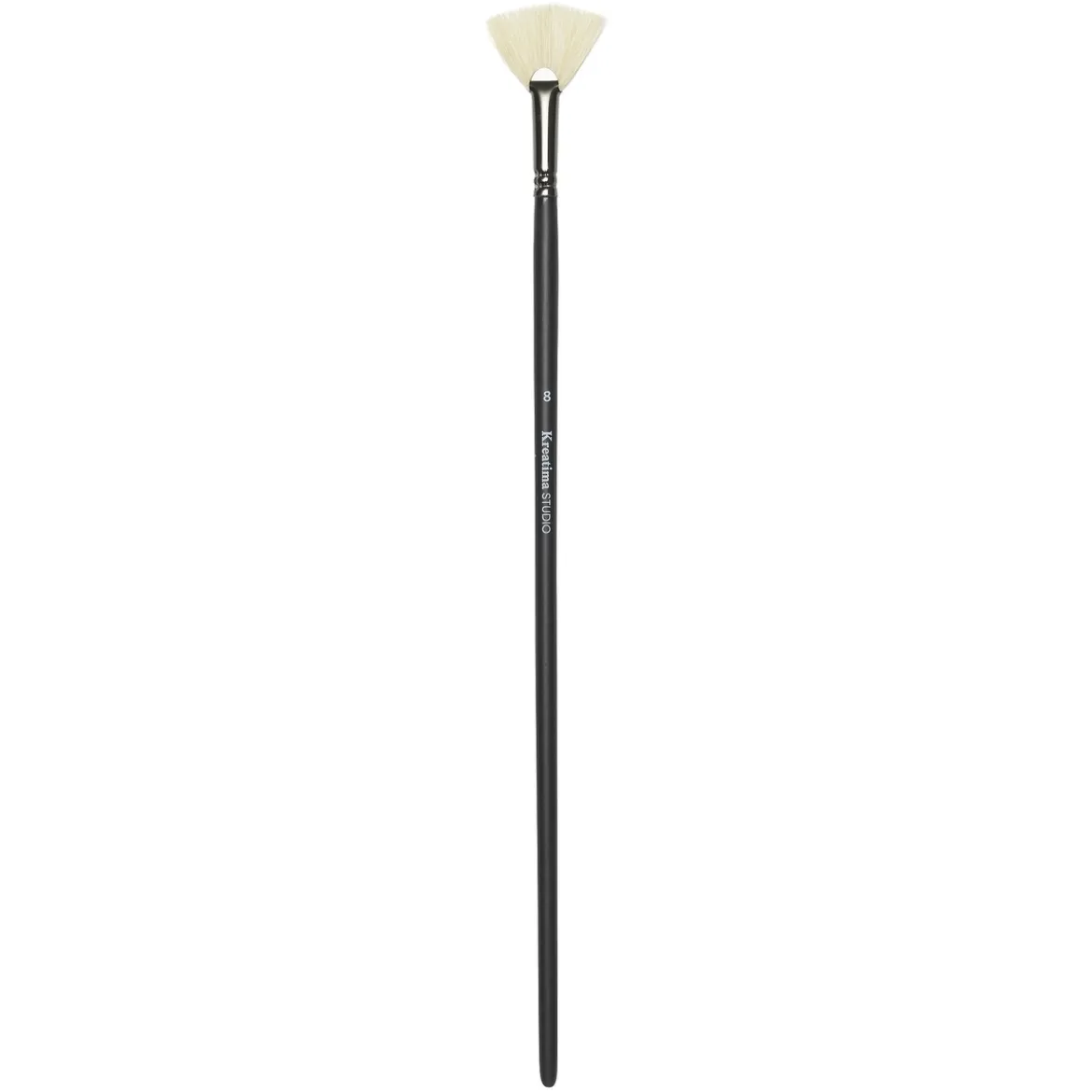 Kreatima pensel Studio Fan 8 – svinebustpensel med vifteformet bust