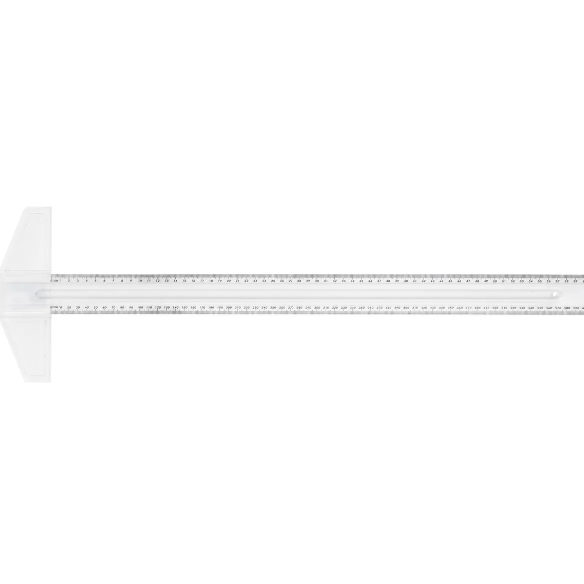 Kreatima T-linjal, plast, lengde 60 cm