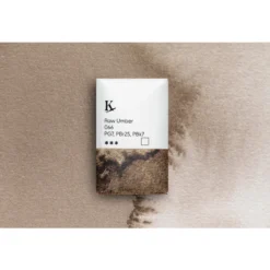 Kreatima Watercolour akvarellmaling 1/1 – Raw Umber 066 PG7, PBr25, PBk7