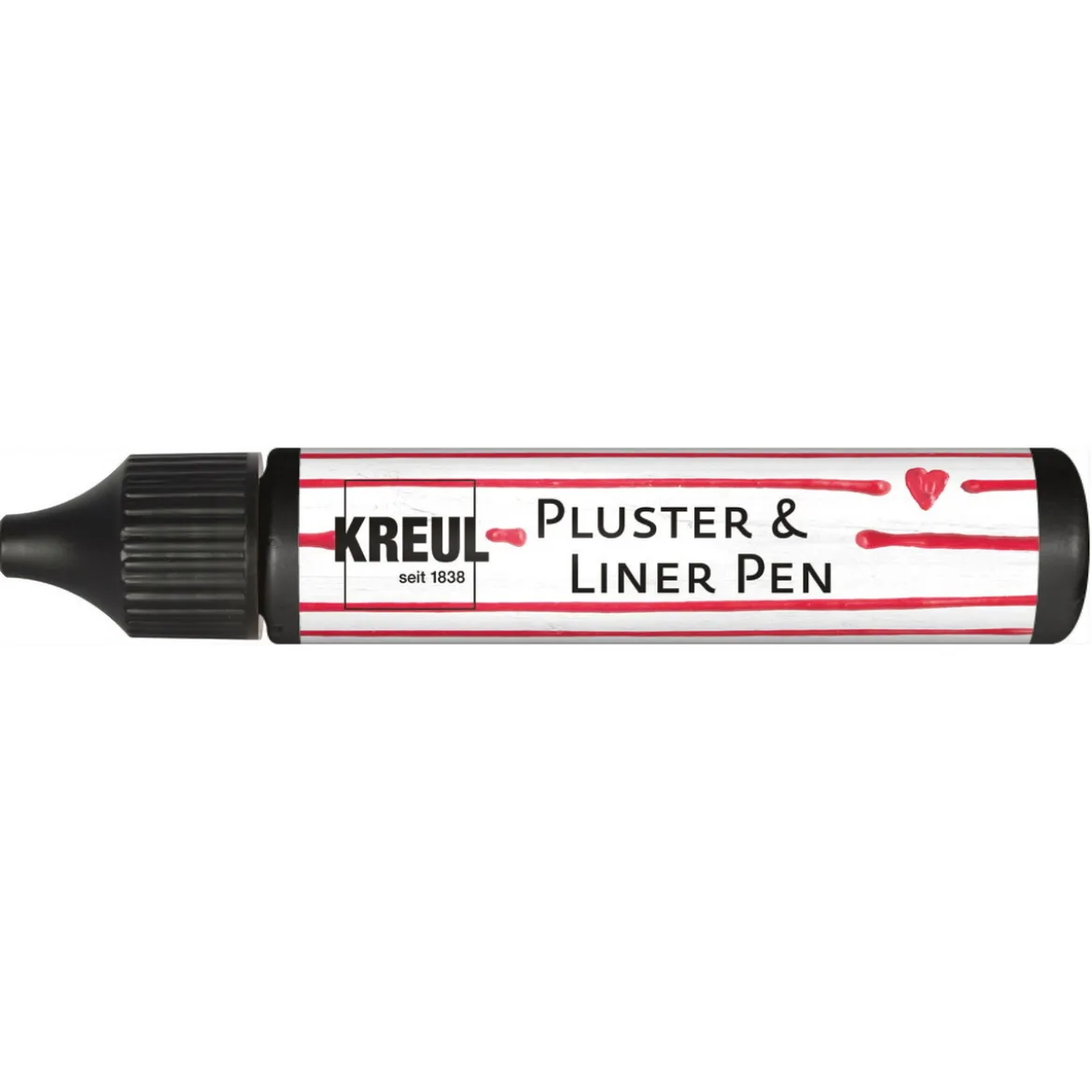 KREUL 3D Pen svart 29 ml – skriv og tegn med fikserbar gummimasse