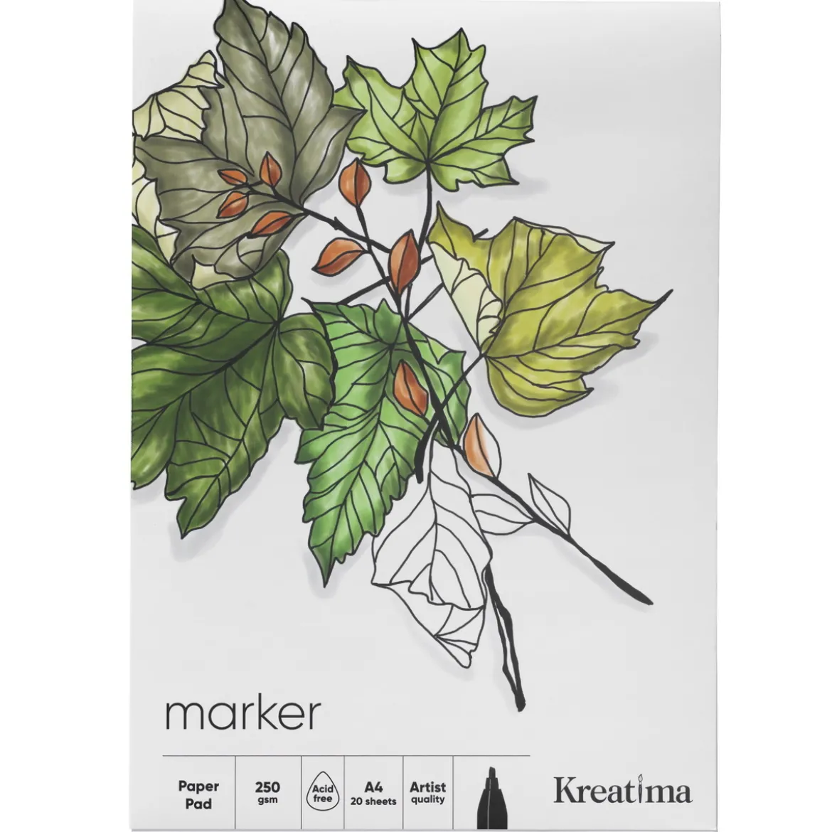 KR Markerblokk 250g A3