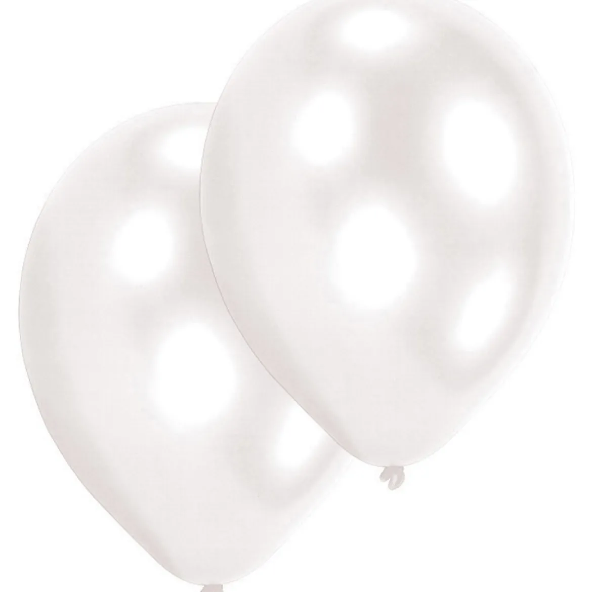 Lateksballonger 10-pakning Ø30 cm – hvit