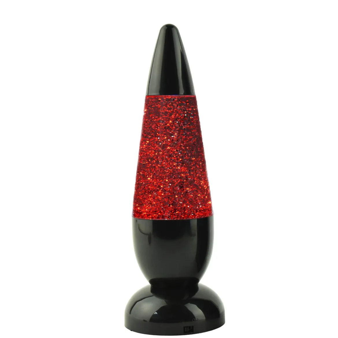 Lavalampe glitter, 25 cm høy – fargeskiftende glitter!