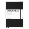Leuchtturm1917 Notebook A5 Ruled Black – Hardcover