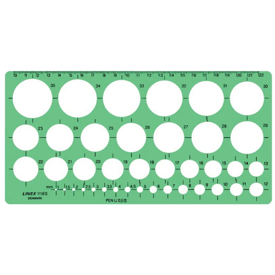 Linex mal sirkler 35 stk.