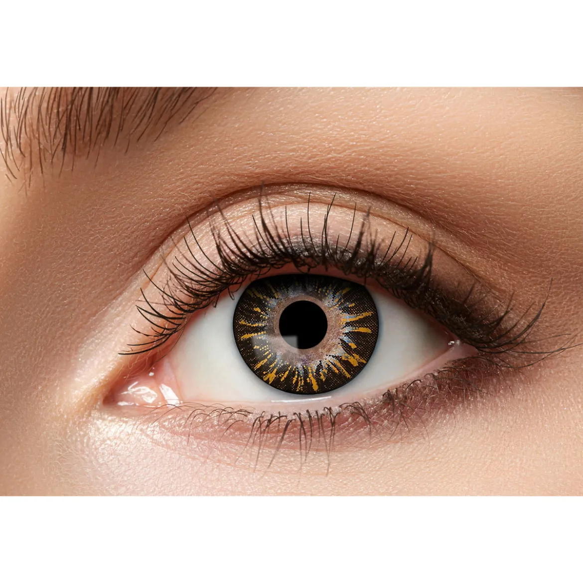 Linser Natural Brown A78 – brune effektlinser til karneval og utkledning