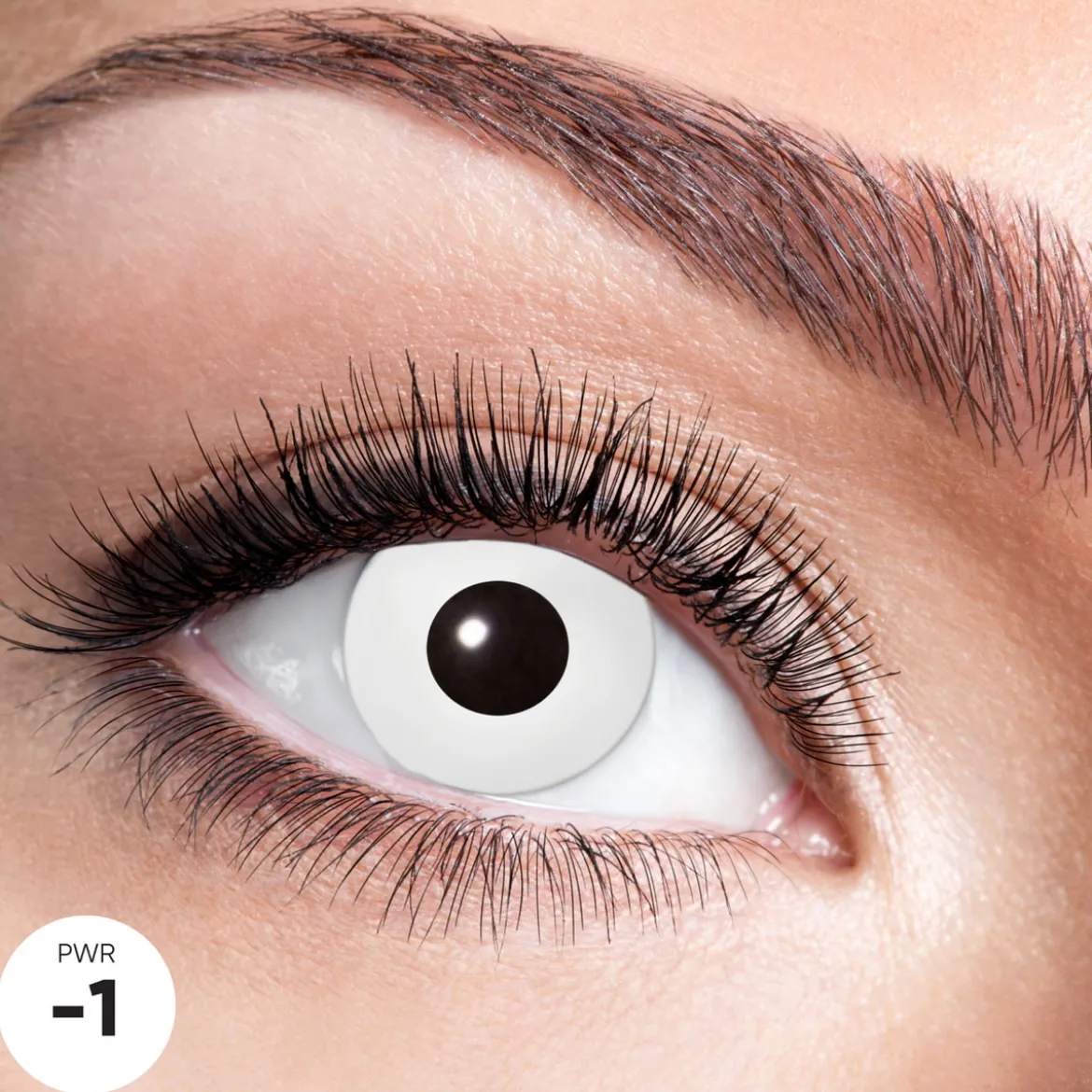 Linse White Zombie – effektlinse med styrke -1.5 – pris per linse